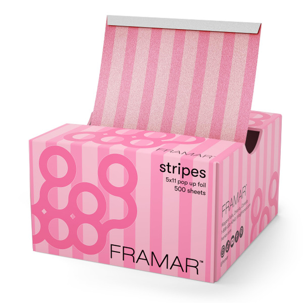 FRAMAR Pink Stripes Hair Foil, Hair Foils For Highlighting – 500