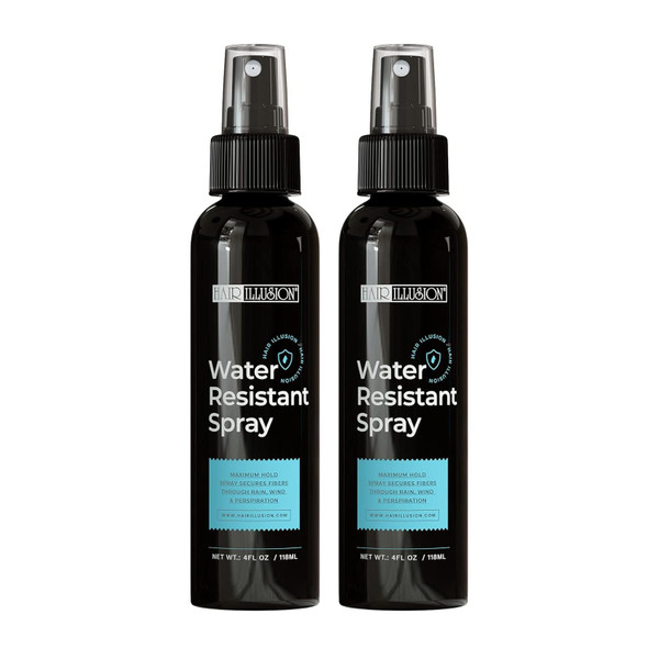 Hair iIllusion (Water Resistant) Hair Spray Allows You To Get Your Hair Wet - Pack of 2