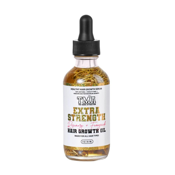 The Mane Attraction Extra-Strength Herbal Hair Growth Oil, 2 Fl Oz