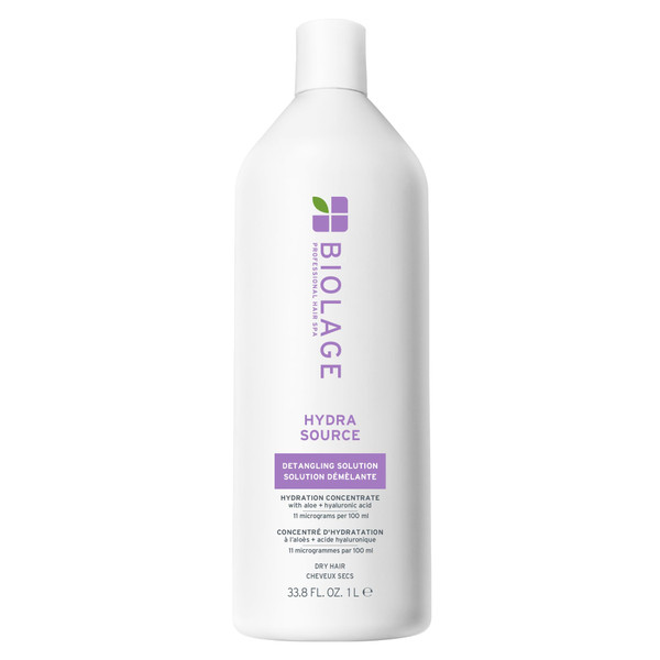 Biolage Hydra Source Detangling Solution – For Dry Hair, 33.8 fl oz