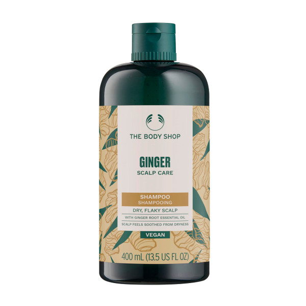 The Body Shop Ginger Scalp Care Shampoo | For Dry, Flaky Scalp, 13.5 Fl Oz