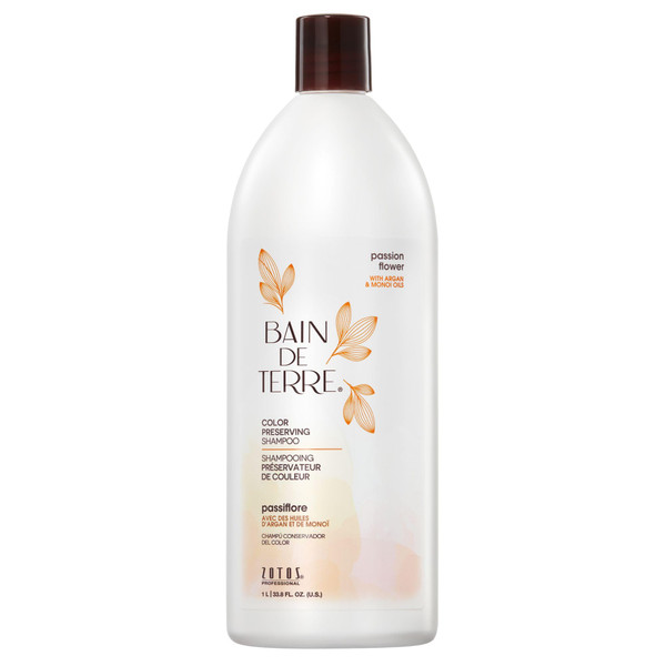 Bain de Terre Passion Flower Color Preserving Shampoo, 33.8 Fl Oz