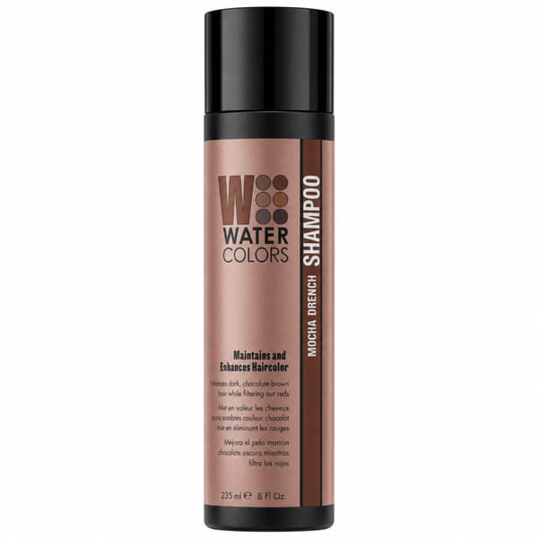 Watercolors Color Depositing Hair Dye Shampoo, Mocha Drench, 8 Fl Oz