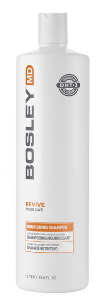 BosleyMD BosRevive Nourishing Shampoo for Thinning Hair (Color Safe) – DHT Blocker, Sulfate-Free, Vegan Formula with Biotin, Saw Palmetto & Rosemary – Strengthens & Volumizes – 33.8 Fl Oz