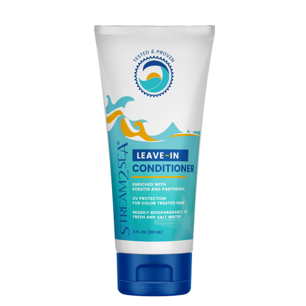 Leave-In Hair Conditioner Detangles & Replenish Hair Moisture Natural Reef Safe Formula - Sulfate and Paraben Free with UV Protection by Stream2Sea