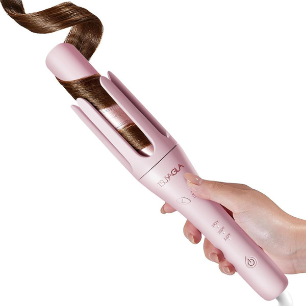 TSUYAGLA Automatic Curling Iron, 1.25 inch Hair Curler with 2-Way Rotation