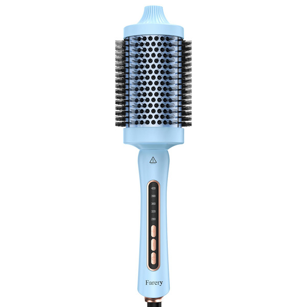 Farery 2.4" Thermal Brush, 60mm Heated Round Brush for Long Hair