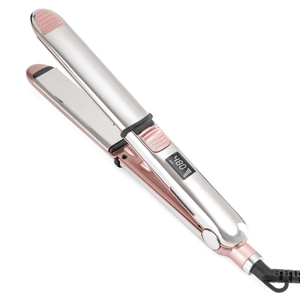 Rozamor 2-in-1 Titanium Ionic Flat Iron, Hair Straightener & Curler