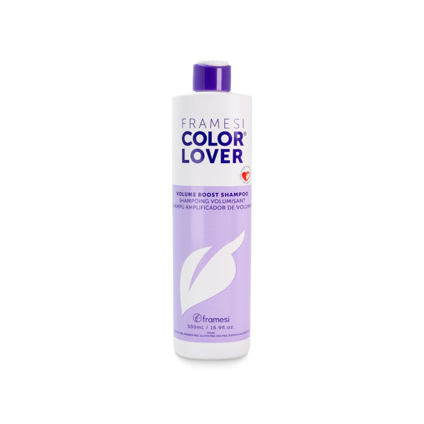 FRAMESI Color Lover Volume Boost Shampoo - Volumizing Shampoo for Color Treated Hair - Sulfate Free - Lightweight Thickening Shampoo for Lift + Strength with Quinoa + Aloe Vera (16.9 Fl Oz)