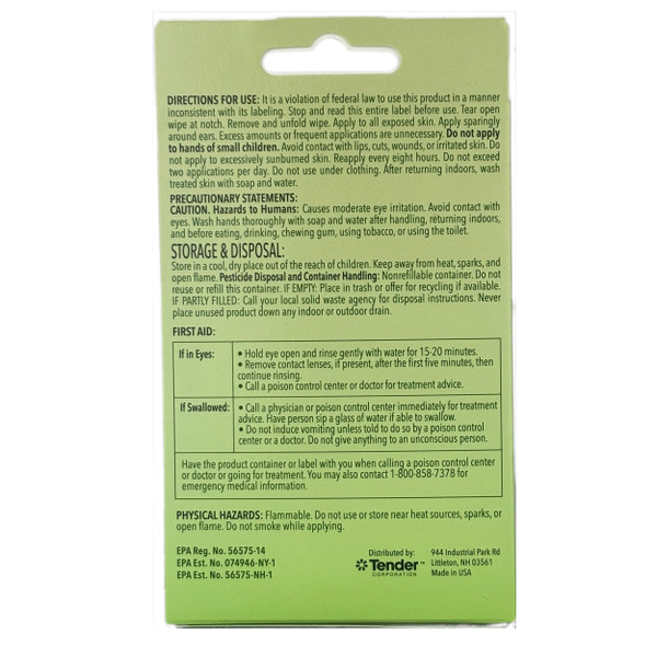 Natrapel Tick & Insect Repellent Wipes with 20% Picaridin - Family Protection Against Mosquitoes, Ticks & More - Up to 12 Hours of Protection - 12 Wipes (3 Pack)