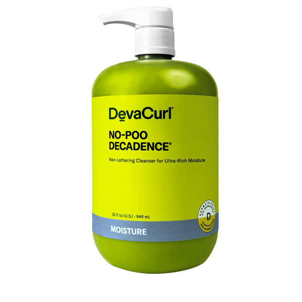 DevaCurl No-Poo Decadence Non-Lathering Cleanser for Ultra-Rich Moisture, Green Oasis, 32 fl. oz