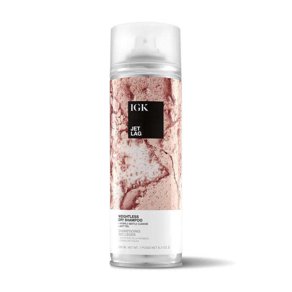IGK Jet Lag Invisible Dry Shampoo Spray, No White Residue, 6.3 Oz