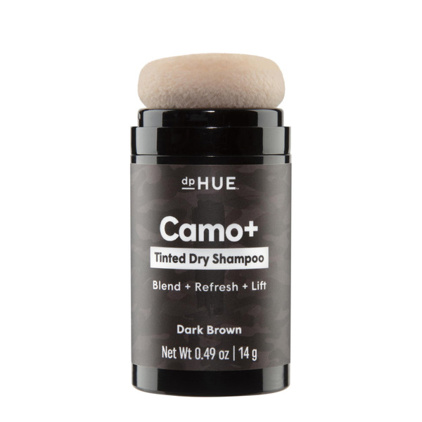 dpHUE Camo+ Tinted Dry Shampoo, Dark Brown - Gray, Root & Scalp Coverage for Women & Men - Non-Aerosol - Absorbs Oil & Adds Visible Volume