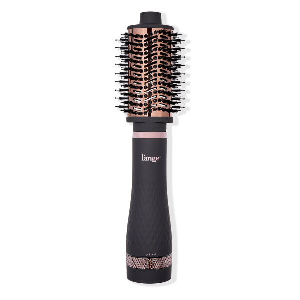 L'ANGE HAIR Multi-Volume Series Blow Dryer Brush | Interchangeable Hair Dryer Brush with Ionic Titanium Barrel for Smooth, Voluminous Styling | Black - Oval 60mm