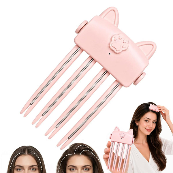 Wireless Heated Root Volumizer Clip, Pink