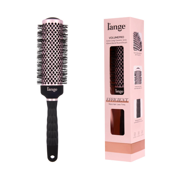 L'ANGE HAIR VolumePro Extra-Long Ceramic Ionic Round Brush, 43mm