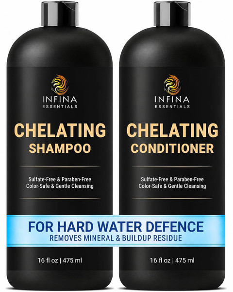Chelating Clarifying Shampoo and Conditioner Set for Hard Water & Chlorine