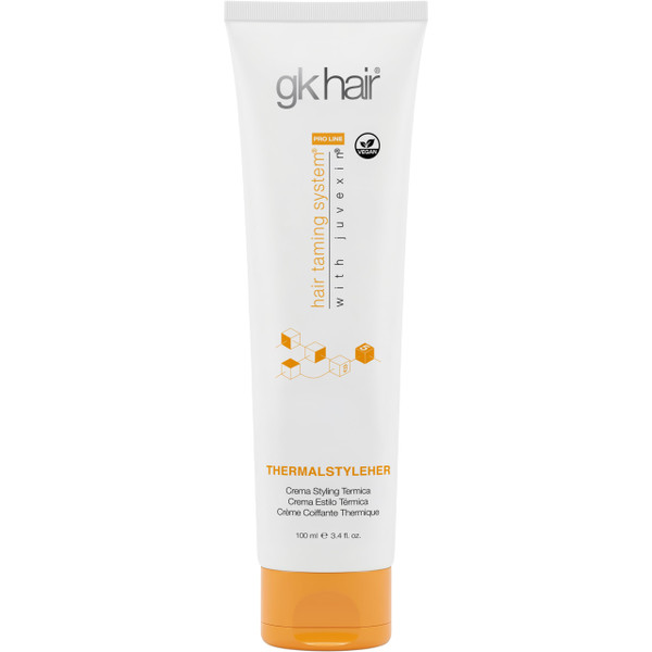GK HAIR Thermastylher Cream 3.4 oz – Heat Protectant Styling Cream, Blow Dry Cream for Frizz Control, Smooth & Strengthen Hair, Heat Protection for All Hair Types