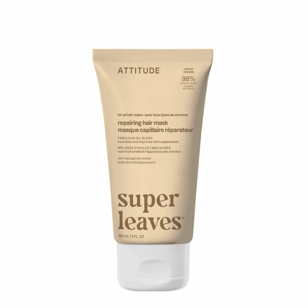 ATTITUDE Nourishing Hair Mask for Dry & Damaged Hair, 5 Fl Oz