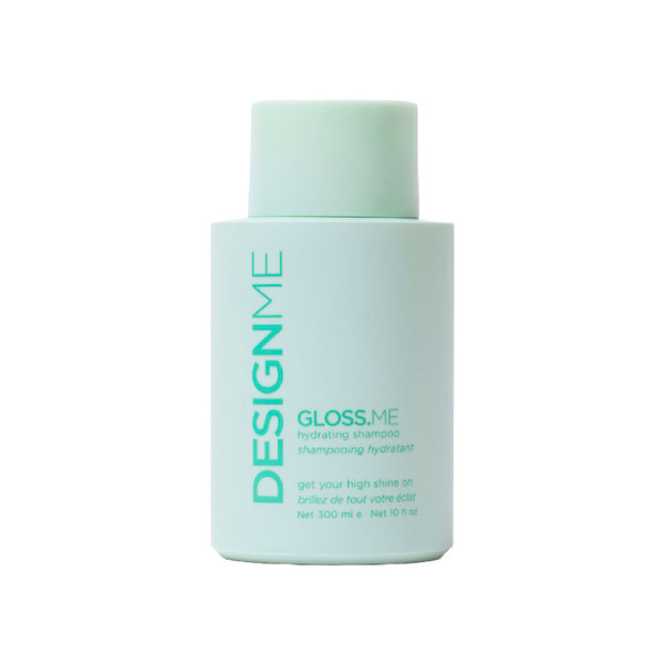 Design.Me GLOSS.ME Hydrating Shampoo | With Hemp & Argan Oil | Adds Softness & Shine | Straight, Wavy, or Curly Hair Shampoo | Sulfate-Free & Color-Safe Moisturizing Shampoo for Dry Hair, 10 Fl Oz