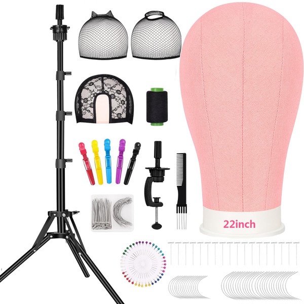 Beauty Star 63 inches Tall Wig Stand Tripod with Mannequin Head