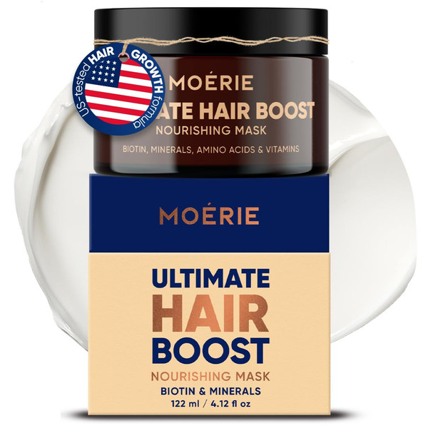 Moerie Mineral Hair Growth & Repair Mask – Hair Loss treatment Mask – Hair Regrowth For Longer, Thicker, Fuller Hair - Vegan Friendly – Paraben & Silicone Free