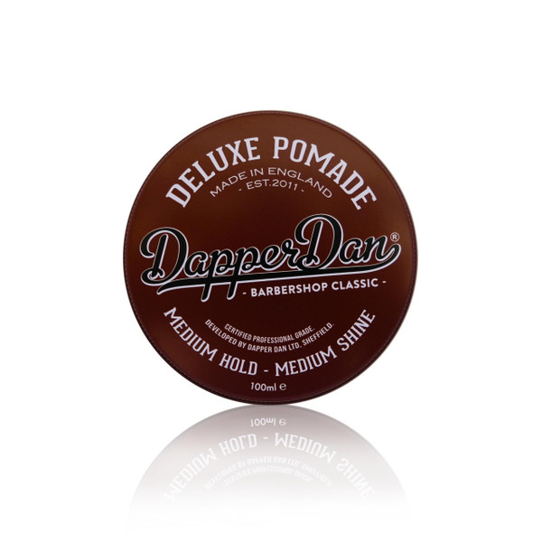 Deluxe Pomade By Dapper Dan, Medium Hold Medium Shine, No Greasiness Or Flakiness, Citrus & Vanilla Fragrance 100ml