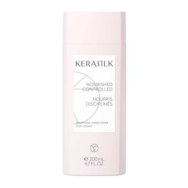 KERASILK Smoothing Conditioner |Intensively Nourishes & Conditions| Tames Frizz & Smooths Strands | For Coarse, Frizzy, Unruly Hair | Improves Manageability for All Hair Types & Textures | 200ml