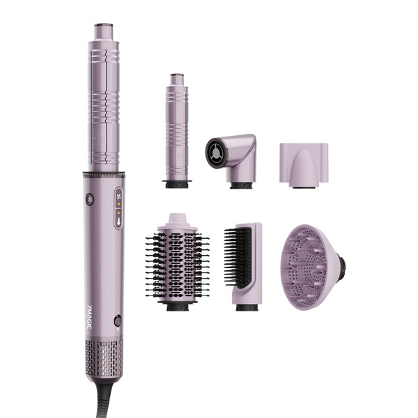 7MAGIC 7-in-1 Air Multi-Styler & Hair Dryer Brush with Auto-Wrap Curlers