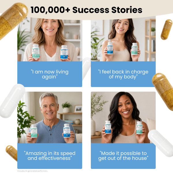 IBSolution Gut Health Bundle - All Natural Gut Health Support & Premium Probiotics w/ 40 Billion CFU for Support of Irregular Bowels, Bloating, Constipation, Gas, Abdominal Pain - 2 Pack (120 Caps)