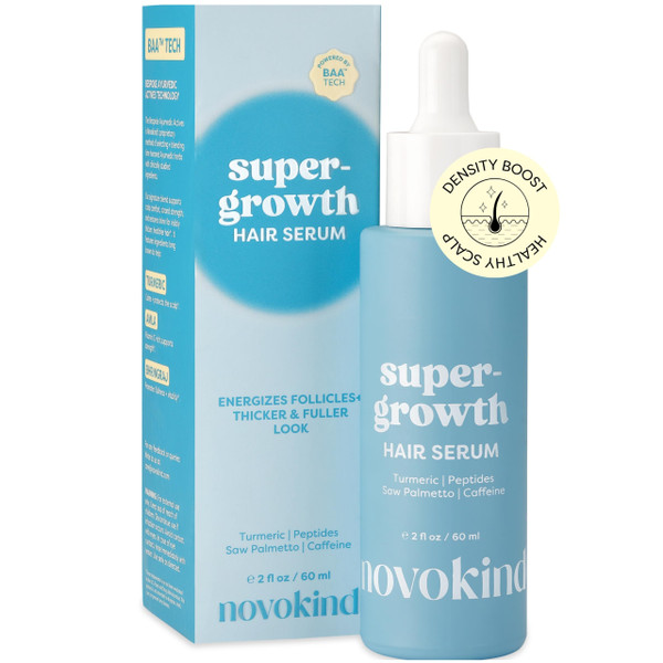 Hair Growth Serum 2 fl oz, Scalp Serum for Thicker, Fuller & Denser Hair