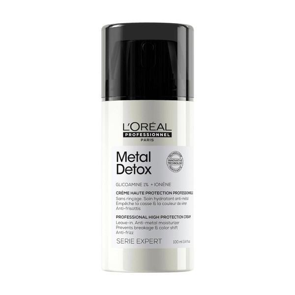 L'Oréal Professionnel Paris Metal Detox Cream – For Hair Repair, 3.4 Fl Oz