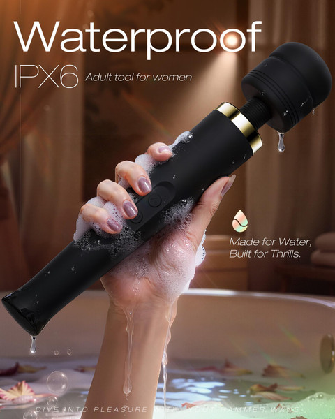 Toendi Premium Massager Tools for Beginners AI-Sync App Control Body Massager with 8 Speeds & 5 Modes, 360° Head Massager Waterproof Massager, Massage Wand for Women, Men, Couple