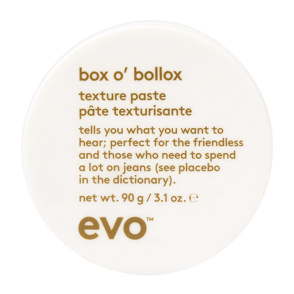 Evo Box O' Bollox Hair Styling Paste for All Hair Types, 3.1 oz