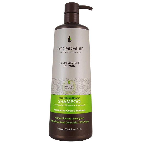 Macadamia Professional Nourishing Repair Hair Shampoo – Paraben & Sulfate-Free Shampoo Repair Cleanser for Dry & Damaged Hair Care, 33 fl oz