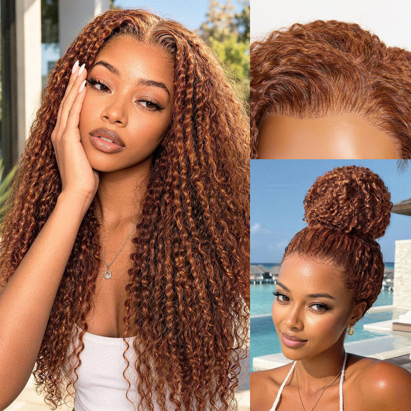 Frodio Kinky Curly Wig 9X6 HD Lace Front Pre Cut Glueless Wig 22 Inch