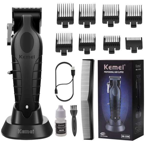 KEMEI 2296 Professional Hair Clippers for Men Cordless Hair Cutting Kits