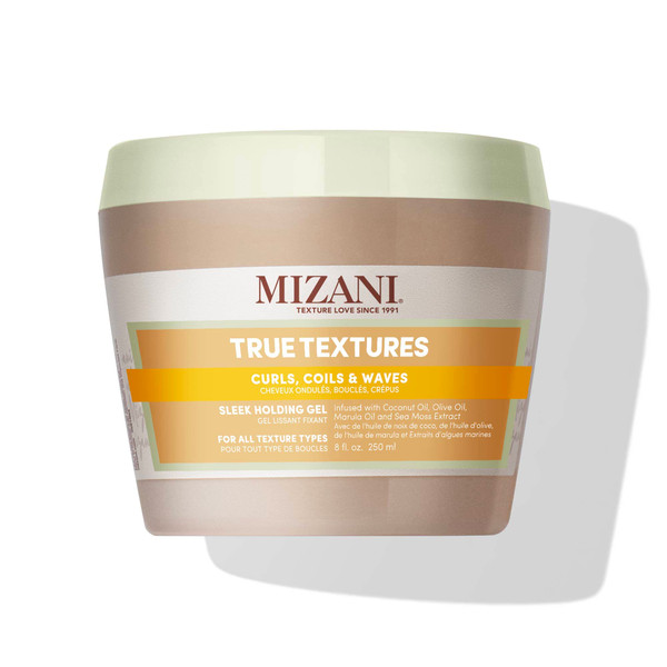 Mizani True Textures Sleek Holding Gel – Firm Hold Hair Gel, 8 Oz