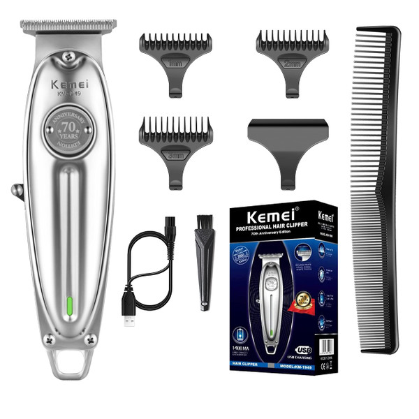 KEMEI Professional Beard & Hair Trimmer for Men Cordless T-Blade Trimmers