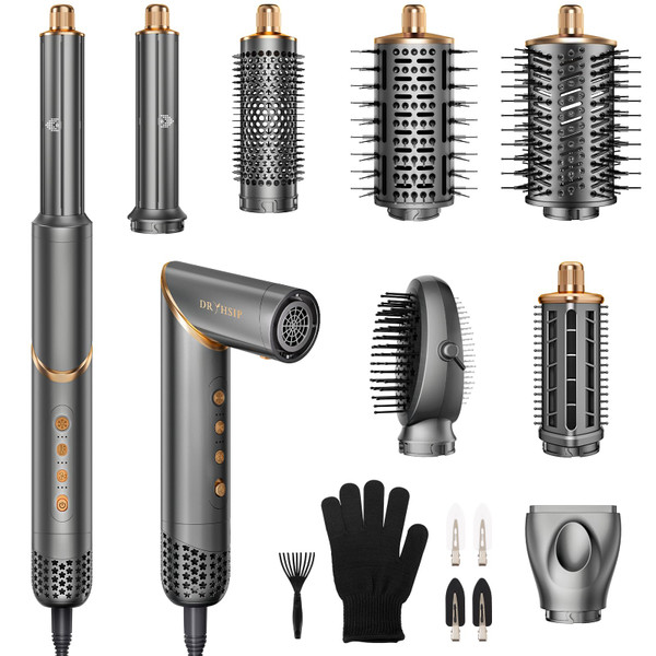 Dryhsip 8 in 1 Hair Styler & Wrap Air Curler, High-Speed Hair Tools