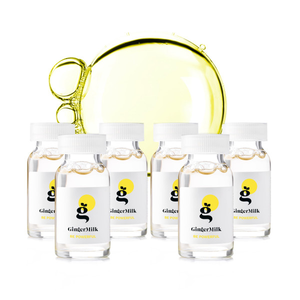 Ginger Milk Ampoule for Hair Loss Control with Biotin (Pack 6 x 0.5 fl oz)