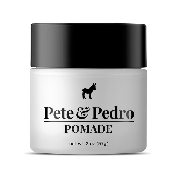 Pete & Pedro Hair Pomade Strong Hold High Shine Styling Control 2 oz