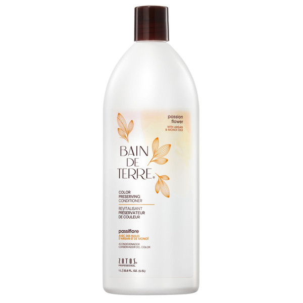 Bain de Terre Passion Flower Color Preserving Conditioner, 33.8 Fl Oz