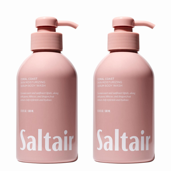 Saltair Body Wash 2-Pack | Coral Coast Moisturizing Shower Gel | 2x 17oz