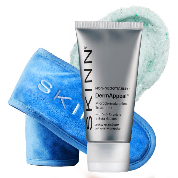 SKINN DermAppeal® Microdermabrasion Face Scrub with Velvet-Soft Headband