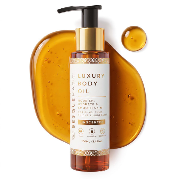 Besque Unscented Magic Body Oil - Hydrating Body Oils for Women - 3.4 FL OZ