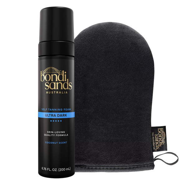 Bondi Sands Hydrating Self Tanning Foam + Mitt, Ultra Dark, 6.76 oz