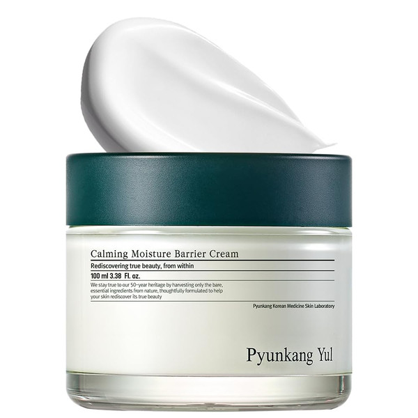 Pyunkang Yul PKY Calming Moisture Barrier Cream Instantly Soothes Sensitive Skin, Hyaluronic Acid & Ceramide for Hydration, Vegan, Korean Skincare (3.38 Fl. Oz, 100ml)