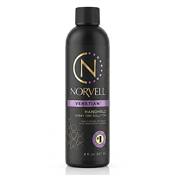 Norvell Premium Spray Tan Solution Venetian 8 fl oz – Professional Sunless Tanning Formula for Natural Bronze Glow, Streak-Free, Fast-Drying, Long-Lasting Color