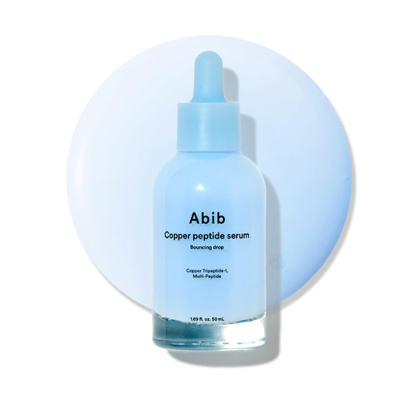 Abib Copper Peptide Serum Bouncing Drop – GHK-Cu Peptide, Argireline & Matrixyl Peptide Face Serum | Skin Texture & Hydration | Korean Skincare | 1.69 fl oz